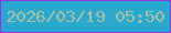 文字の大きさ：3、枠の色：9334e3、背景の色：2aa9d0、文字の色：adbf9f 無料ブログパーツのブログ時計