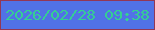 文字の大きさ：4、枠の色：933755、背景の色：5172e6、文字の色：35ce94 無料ブログパーツのブログ時計