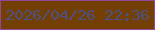 文字の大きさ：3、枠の色：934799、背景の色：733f04、文字の色：4b5182 無料ブログパーツのブログ時計