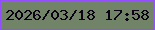 文字の大きさ：2、枠の色：934ffd、背景の色：718467、文字の色：0d0116 無料ブログパーツのブログ時計
