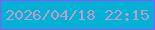 文字の大きさ：1、枠の色：9353fe、背景の色：03b1d5、文字の色：bc9bcd 無料ブログパーツのブログ時計
