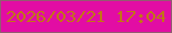 文字の大きさ：2、枠の色：935b71、背景の色：e20da4、文字の色：c17516 無料ブログパーツのブログ時計