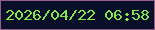 文字の大きさ：5、枠の色：935d8c、背景の色：090f29、文字の色：83e74d 無料ブログパーツのブログ時計