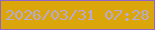 文字の大きさ：3、枠の色：9362ca、背景の色：dba60a、文字の色：b7a9d5 無料ブログパーツのブログ時計
