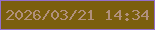 文字の大きさ：5、枠の色：936ecb、背景の色：7b5f0d、文字の色：b1907b 無料ブログパーツのブログ時計