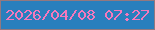 文字の大きさ：4、枠の色：93787f、背景の色：297fbd、文字の色：f579bc 無料ブログパーツのブログ時計