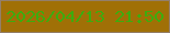 文字の大きさ：5、枠の色：937f6a、背景の色：a07006、文字の色：3dac0e 無料ブログパーツのブログ時計