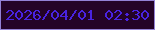 文字の大きさ：1、枠の色：9381d6、背景の色：240327、文字の色：4923e1 無料ブログパーツのブログ時計