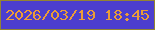 文字の大きさ：3、枠の色：938431、背景の色：4c3ece、文字の色：ec9c37 無料ブログパーツのブログ時計