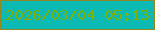 文字の大きさ：5、枠の色：938621、背景の色：0bbbb3、文字の色：7cb00b 無料ブログパーツのブログ時計
