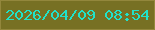 文字の大きさ：4、枠の色：93873c、背景の色：777023、文字の色：20e3c9 無料ブログパーツのブログ時計