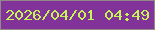 文字の大きさ：5、枠の色：938787、背景の色：813399、文字の色：c5f358 無料ブログパーツのブログ時計