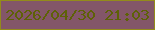 文字の大きさ：4、枠の色：938b1a、背景の色：835668、文字の色：5e6106 無料ブログパーツのブログ時計
