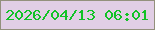 文字の大きさ：1、枠の色：93907c、背景の色：e1cee5、文字の色：11c227 無料ブログパーツのブログ時計