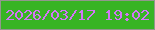 文字の大きさ：3、枠の色：93978d、背景の色：38b424、文字の色：d276f6 無料ブログパーツのブログ時計