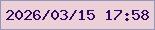 文字の大きさ：5、枠の色：9398b7、背景の色：ebd0d7、文字の色：300a5e 無料ブログパーツのブログ時計