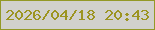 文字の大きさ：5、枠の色：939927、背景の色：d1d1cd、文字の色：9c9420 無料ブログパーツのブログ時計