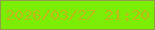 文字の大きさ：3、枠の色：939a48、背景の色：7cee06、文字の色：c2b61a 無料ブログパーツのブログ時計