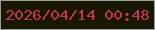 文字の大きさ：4、枠の色：939f9d、背景の色：191701、文字の色：c3374a 無料ブログパーツのブログ時計