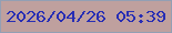 文字の大きさ：2、枠の色：939fb4、背景の色：bfa09e、文字の色：282eb4 無料ブログパーツのブログ時計