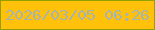文字の大きさ：1、枠の色：93a000、背景の色：ffc109、文字の色：a3b4b3 無料ブログパーツのブログ時計