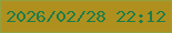 文字の大きさ：1、枠の色：93a03d、背景の色：af901f、文字の色：1d7c49 無料ブログパーツのブログ時計