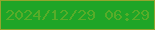 文字の大きさ：1、枠の色：93a52e、背景の色：1fa527、文字の色：57ac29 無料ブログパーツのブログ時計
