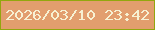 文字の大きさ：5、枠の色：93a60f、背景の色：e29e6e、文字の色：f7f1d3 無料ブログパーツのブログ時計