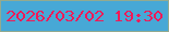文字の大きさ：4、枠の色：93aa8f、背景の色：47a8d6、文字の色：f11a57 無料ブログパーツのブログ時計
