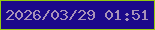 文字の大きさ：4、枠の色：93cb0e、背景の色：1c098a、文字の色：a892b9 無料ブログパーツのブログ時計