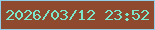 文字の大きさ：4、枠の色：93cee9、背景の色：8f492f、文字の色：7ce7ca 無料ブログパーツのブログ時計