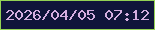 文字の大きさ：1、枠の色：93d254、背景の色：10153a、文字の色：d5aee0 無料ブログパーツのブログ時計
