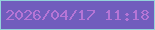 文字の大きさ：1、枠の色：93d3da、背景の色：715dbd、文字の色：b575d6 無料ブログパーツのブログ時計