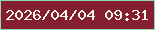 文字の大きさ：5、枠の色：93dca8、背景の色：851e33、文字の色：f5fcea 無料ブログパーツのブログ時計