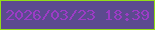 文字の大きさ：3、枠の色：93dd17、背景の色：5c4a8f、文字の色：9c3cc5 無料ブログパーツのブログ時計