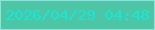 文字の大きさ：1、枠の色：93dfdf、背景の色：4dc6a6、文字の色：1ae5d9 無料ブログパーツのブログ時計