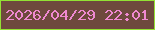 文字の大きさ：2、枠の色：93e134、背景の色：6e493d、文字の色：ef89d1 無料ブログパーツのブログ時計