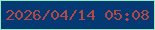 文字の大きさ：3、枠の色：93eac0、背景の色：053974、文字の色：af4a47 無料ブログパーツのブログ時計