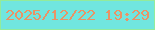 文字の大きさ：1、枠の色：93eb9b、背景の色：71e6df、文字の色：ea9366 無料ブログパーツのブログ時計