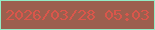 文字の大きさ：5、枠の色：93ecc5、背景の色：9c5f4e、文字の色：da564b 無料ブログパーツのブログ時計