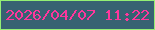 文字の大きさ：2、枠の色：93ef74、背景の色：376272、文字の色：ff379c 無料ブログパーツのブログ時計