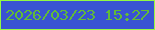 文字の大きさ：1、枠の色：93f942、背景の色：3953d2、文字の色：61bb37 無料ブログパーツのブログ時計