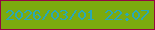 文字の大きさ：3、枠の色：940643、背景の色：7baa0f、文字の色：29a8b6 無料ブログパーツのブログ時計