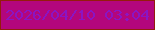 文字の大きさ：1、枠の色：941c0b、背景の色：b3067c、文字の色：8a15c4 無料ブログパーツのブログ時計