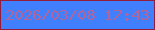 文字の大きさ：1、枠の色：941d3c、背景の色：4080fe、文字の色：b2659b 無料ブログパーツのブログ時計