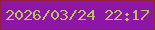 文字の大きさ：4、枠の色：941f3b、背景の色：8e16a7、文字の色：bdc060 無料ブログパーツのブログ時計