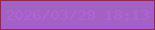 文字の大きさ：5、枠の色：942557、背景の色：a362c3、文字の色：b163d3 無料ブログパーツのブログ時計