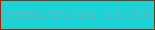 文字の大きさ：3、枠の色：942c03、背景の色：18d4d9、文字の色：61b8b6 無料ブログパーツのブログ時計
