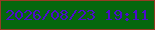 文字の大きさ：4、枠の色：943b23、背景の色：05670e、文字の色：4c0bcc 無料ブログパーツのブログ時計