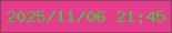 文字の大きさ：5、枠の色：943f5a、背景の色：e63c8d、文字の色：48c33b 無料ブログパーツのブログ時計